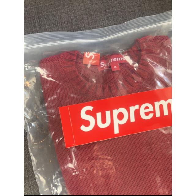 Supreme Back Logo Sweater バックロゴ　赤　M