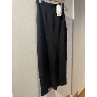 ユニクロ(UNIQLO)の新品！UNIQLO× Mame Kurogouchi リブバックスリットスカート(ロングスカート)