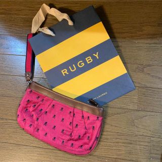 ポロラグビー(POLO RUGBY)のRALPH LAUREN RUGBY スカルドットポーチ、ショッパー付き(その他)