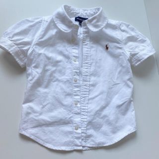 ポロラルフローレン(POLO RALPH LAUREN)のラルフローレン 子供服 半袖 ブラウス 110cm polo刺繍 パフスリーブ(ブラウス)