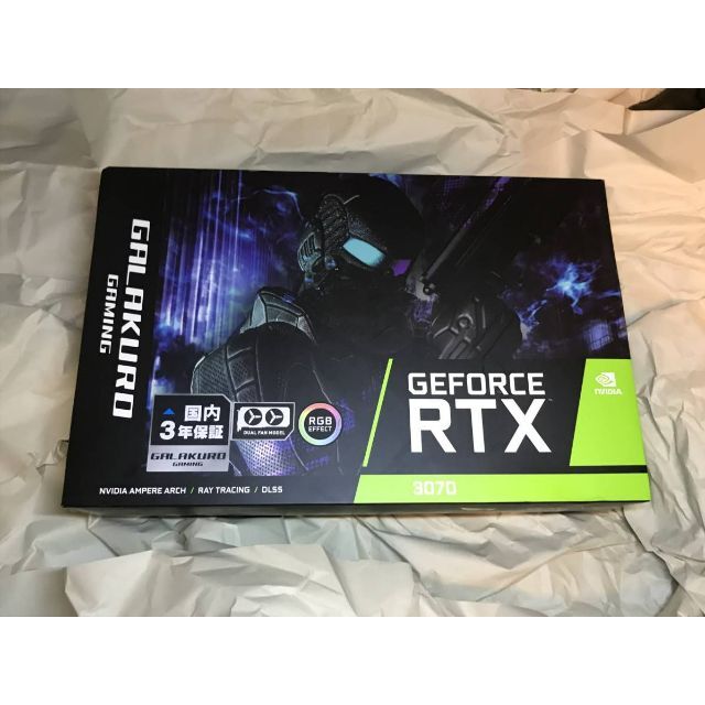 玄人志向 GG-RTX3070-E8GB/OC/DF【保証あり】