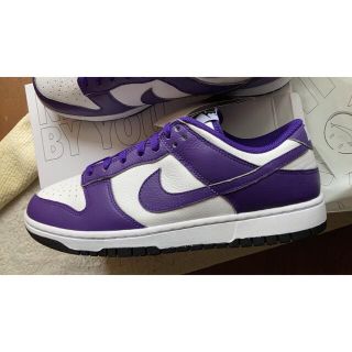 ナイキ(NIKE)のNIKE dunk low 27.5cm by you コートパープル(スニーカー)