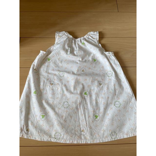 Combi mini(コンビミニ)のコンビミニ、フタフタ ワンピース90  2枚セットcombi mini キッズ/ベビー/マタニティのキッズ服女の子用(90cm~)(ワンピース)の商品写真