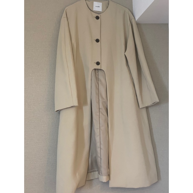 美品クラネCLANE ARCH CUT FLARE COAT サイズ2 - ロングコート