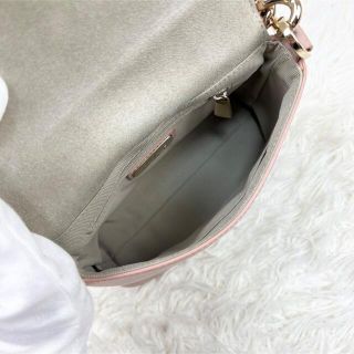 美品♡フルラ ショルダーバッグ 2way チェーン ゴールド金具 レザー ピンク