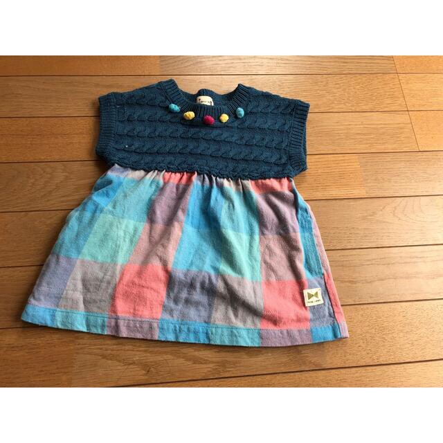 BABYDOLL(ベビードール)のbaby doll ミニスカート　TROIS LAPINS ワンピース　80 キッズ/ベビー/マタニティのキッズ服女の子用(90cm~)(スカート)の商品写真