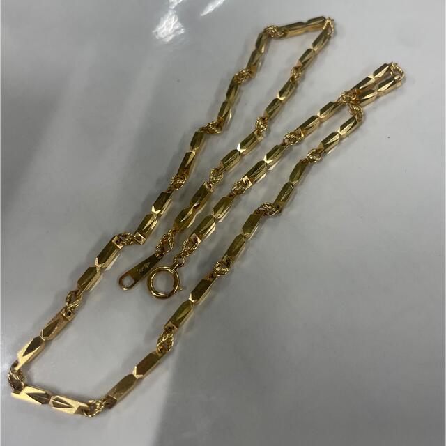 18金　デザイン　ネックレス　43cm 21g レディースのアクセサリー(ネックレス)の商品写真