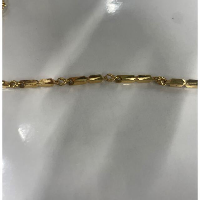 18金　デザイン　ネックレス　43cm 21g レディースのアクセサリー(ネックレス)の商品写真