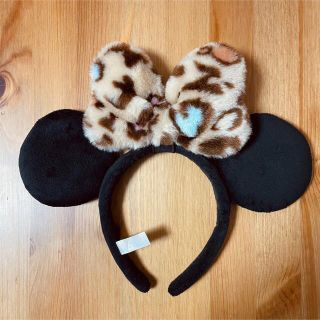 ディズニー(Disney)のカチューシャ　ミニー　ヒョウ柄(カチューシャ)