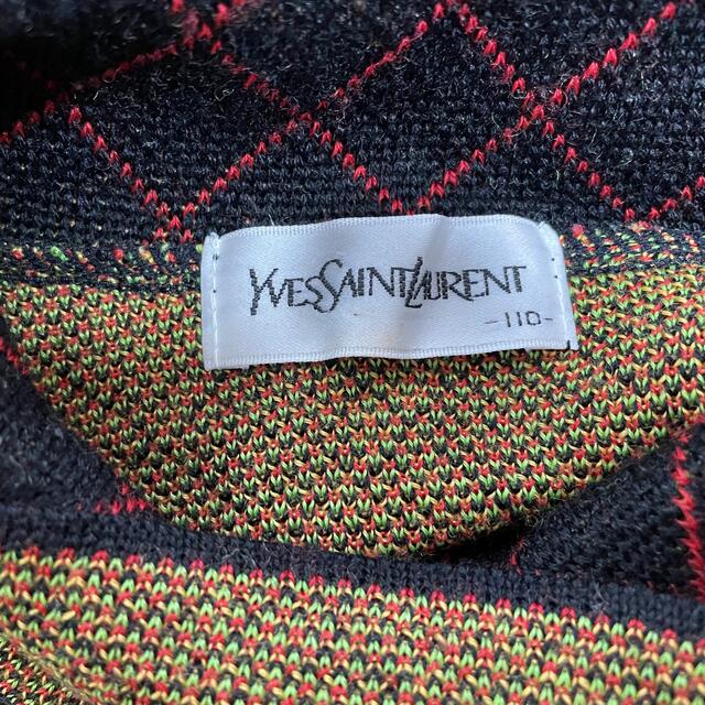 Saint Laurent(サンローラン)の値下げ！　イヴ・サンローラン　ニットワンピース　110 キッズ/ベビー/マタニティのキッズ服女の子用(90cm~)(ワンピース)の商品写真