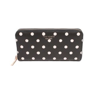 ケイトスペードニューヨーク(kate spade new york)のケイトスペード ラウンドファスナー長財布 ドット柄 レディース(財布)