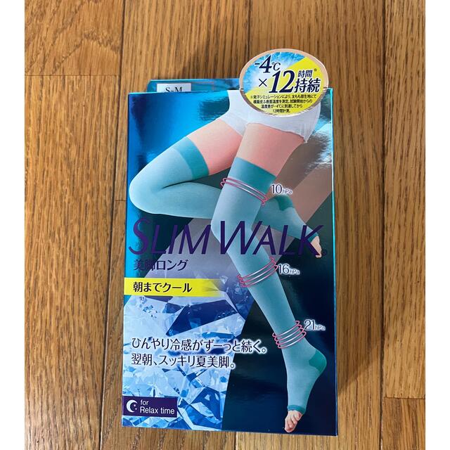 新品未使用！スリムウォーク　夏用着圧ソックス レディースのレッグウェア(その他)の商品写真