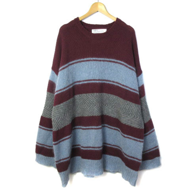 ダイリク Molly Border Mohair Knit オーバー ニット F