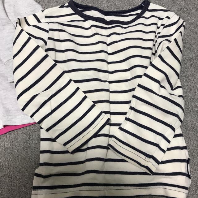 女の子　トップス　長袖　ロンT 95㎝　リボン キッズ/ベビー/マタニティのキッズ服女の子用(90cm~)(Tシャツ/カットソー)の商品写真