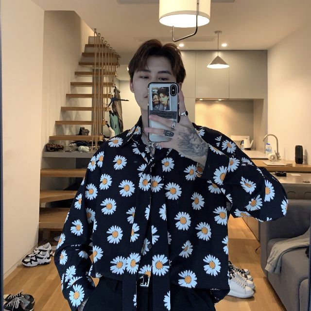 韓国ファッション Daisy柄 シャツ デイジー柄 の通販 by 深瀬's 韓国ファッション Daisy柄 シャツ デイジー柄 の通販 by 深瀬's