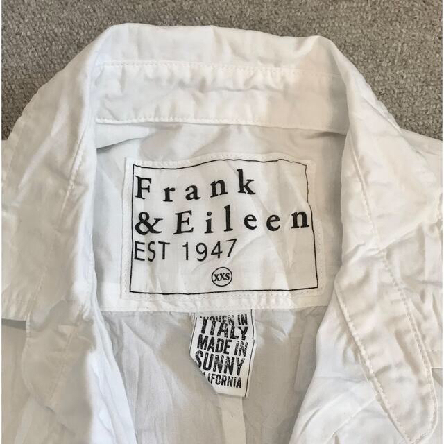 美品！Frank&Eileen リネンシャツBARRY 白シャツXXS