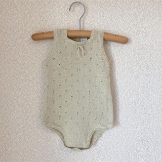 パタシュー(PATACHOU)の【美品】patachou パタシュー　ニット　ロンパース　60 70 80(ロンパース)