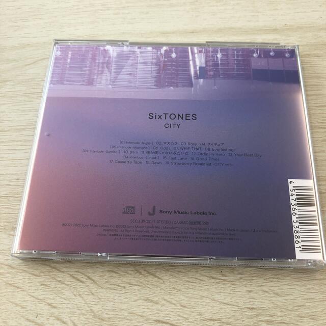 SixTONES(ストーンズ)のCITY エンタメ/ホビーのCD(ポップス/ロック(邦楽))の商品写真