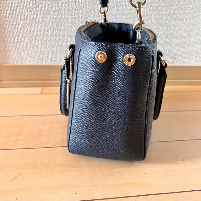 COACH コーチ ショルダーバッグ ネイビー ショップ袋付き - ショルダー