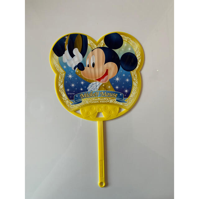 Disney(ディズニー)のミッキーマウスうちわ エンタメ/ホビーのおもちゃ/ぬいぐるみ(キャラクターグッズ)の商品写真