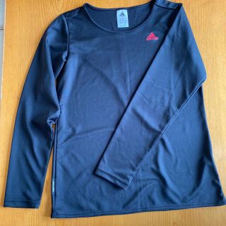 アディダス(adidas)のadidas インナーシャツ アンダーシャツ ロングTシャツ【黒】【婦人】(Tシャツ(長袖/七分))