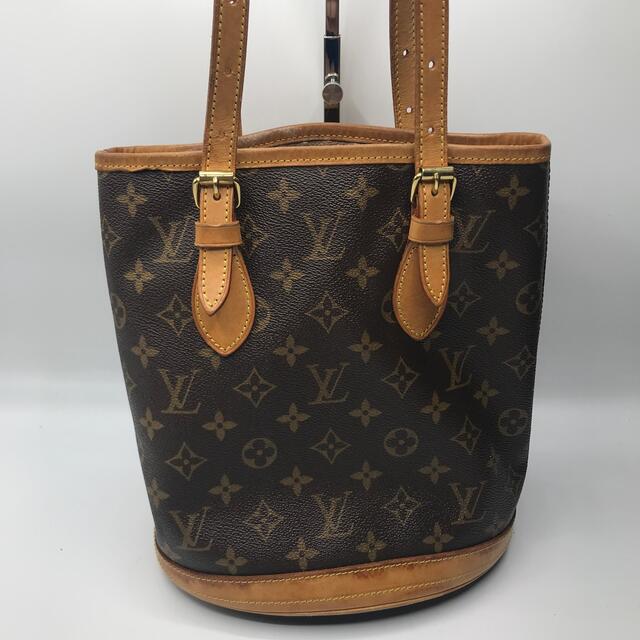 ルイヴィトン LOUIS VUITTON モノグラム トートバッグ バケット