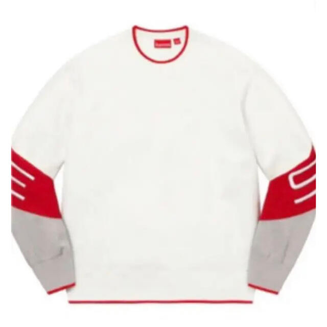 Supreme(シュプリーム)のSupreme Stretch Crewneck "White" XL メンズのトップス(スウェット)の商品写真