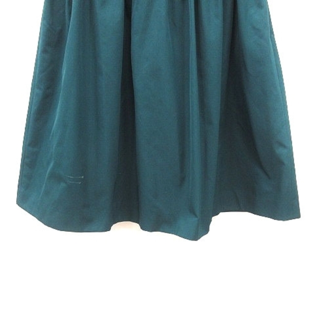 ESTNATION(エストネーション)のエストネーション ビス フレアスカート ひざ丈 36 緑 グリーン レディースのスカート(ひざ丈スカート)の商品写真