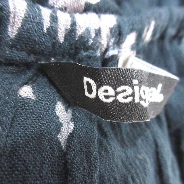 DESIGUAL(デシグアル)のデシグアル カットソー 総柄 長袖 XL 紺 ネイビー グレー 赤 レッド レディースのトップス(カットソー(長袖/七分))の商品写真