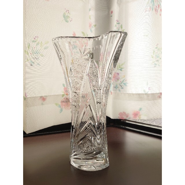 新品未使用 Laska Bohemia Glassラスカボヘミアグラス 花瓶