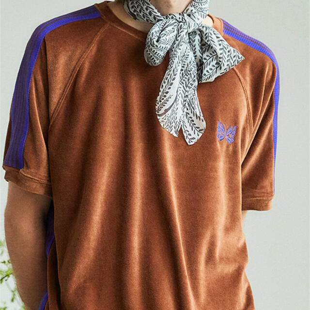 needles S/S Track Crew Neck Shirt brown