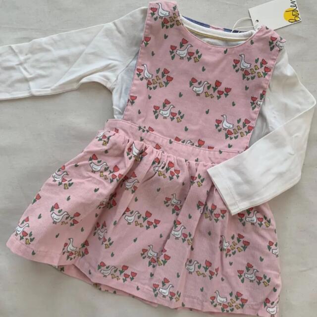 Boden(ボーデン)のmini boden ♡ アヒル チューリップ セットワンピース 98cm キッズ/ベビー/マタニティのキッズ服女の子用(90cm~)(ワンピース)の商品写真