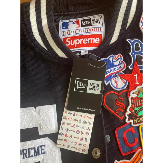 Supreme(シュプリーム)のSupreme New Era / MLB Varsity Jacket M メンズのジャケット/アウター(スタジャン)の商品写真