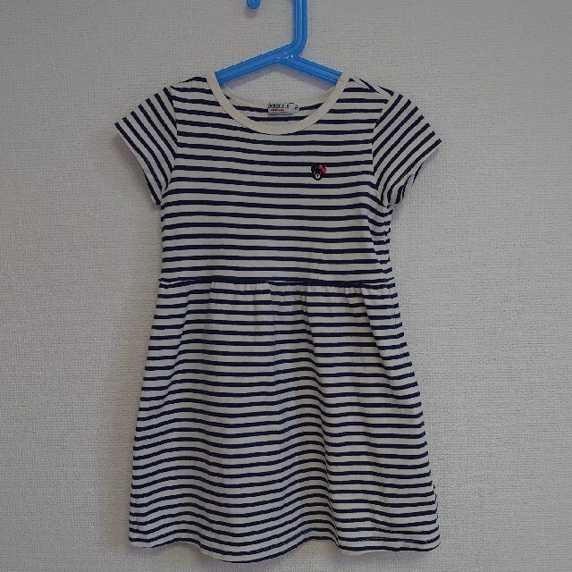 DOUBLE.B(ダブルビー)のDOUBLE.B  ボーダー ワンピース 110 キッズ/ベビー/マタニティのキッズ服女の子用(90cm~)(ワンピース)の商品写真