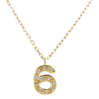 EYEFUNNY - EYEFUNNY アイファニー K18YG ダイヤモンドナンバー Sサイズ No.6ネックレストップ ゴールド