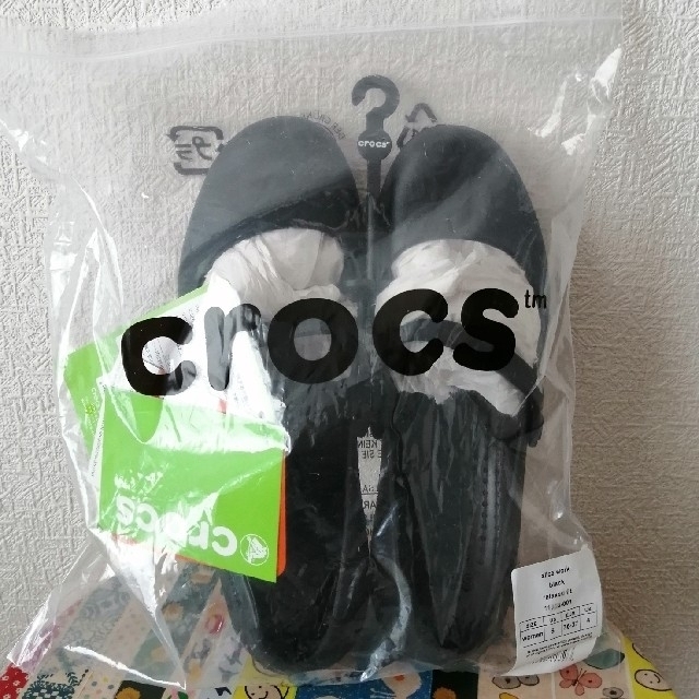 crocs(クロックス)の烏様専用　クロックス　アリスワーク　W6　黒 レディースの靴/シューズ(バレエシューズ)の商品写真