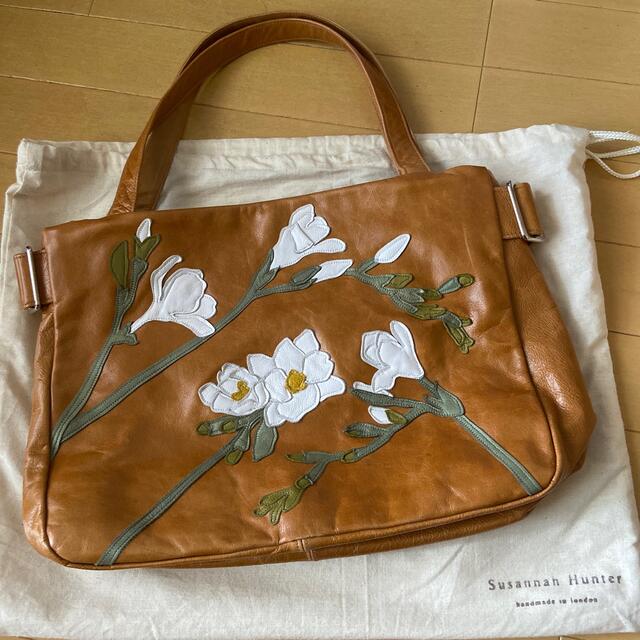 【美品】Susannah Hunter TANZA 革製トートバッグ 保存袋付