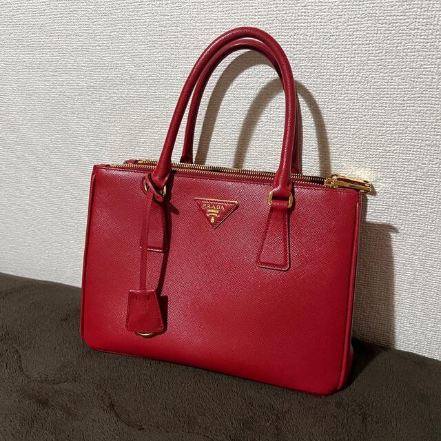 正規品! - PRADA 【PRADA】プラダ 赤 ワインレッド サフィアー