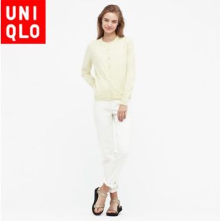 ユニクロ(UNIQLO)のユニクロ 435905 UVカットスーピマコットンクルーネックカーディガン長袖(カーディガン)