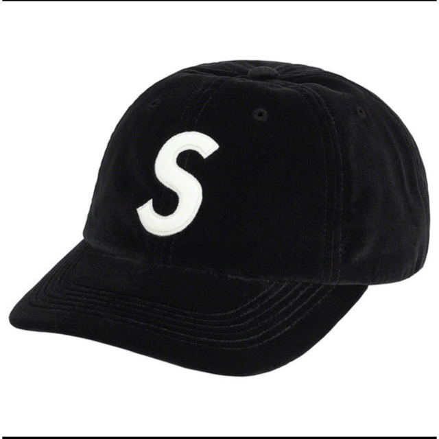 Supreme  Velvet S Logo 6-Panel Black