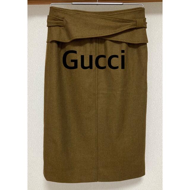 Gucci(グッチ)のGucci グッチ　ウール　スカート レディースのスカート(ひざ丈スカート)の商品写真