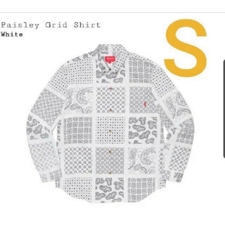 Paisley Grid Shirt White