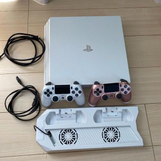 PS4 1TB CUH-1200A ホワイトHDD交換 箱無し スタンド付き