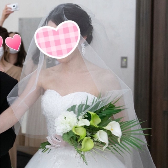 結婚式ブーケ　ブートニア　アーティフィシャルフラワー ハンドメイドのウェディング(ブーケ)の商品写真