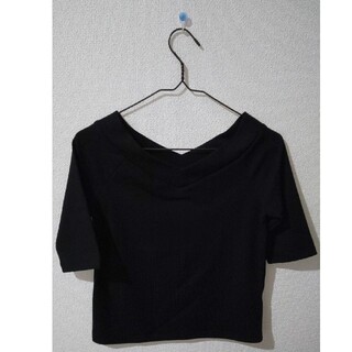 ジーユー(GU)のGU VネックT ブラック 【新品・未使用・タグつき】(Tシャツ(半袖/袖なし))