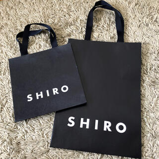 シロ(shiro)のシロ　紙袋　2つセット(ショップ袋)