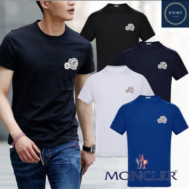 MONCLER(モンクレール)のMONCLER ダブルロゴTシャツ メンズのトップス(Tシャツ/カットソー(半袖/袖なし))の商品写真
