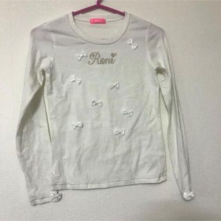 ロニィ(RONI)のRONI ロニィ リボン付き ロンT 長袖 L 150(Tシャツ/カットソー)