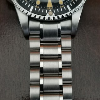 腕時計ブレスレット社外品20mm幅オメガスピードマスター風中古品　スウォッチ(金属ベルト)