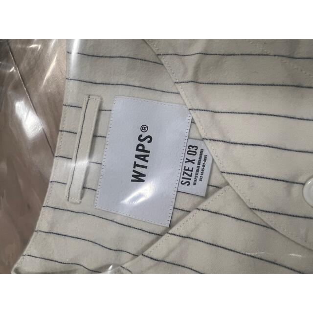 希少L 22SS WTAPS LEAGUE LS WHITE COTTON